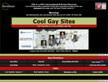 Tablet Screenshot of coolgaysites.com